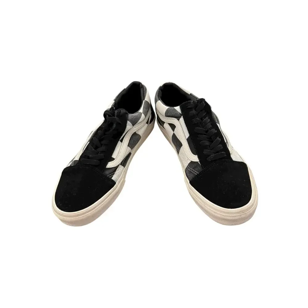 Vans Old Skool Oversize Checkerboard Black White Sneakers Men’s 10.5/W 12